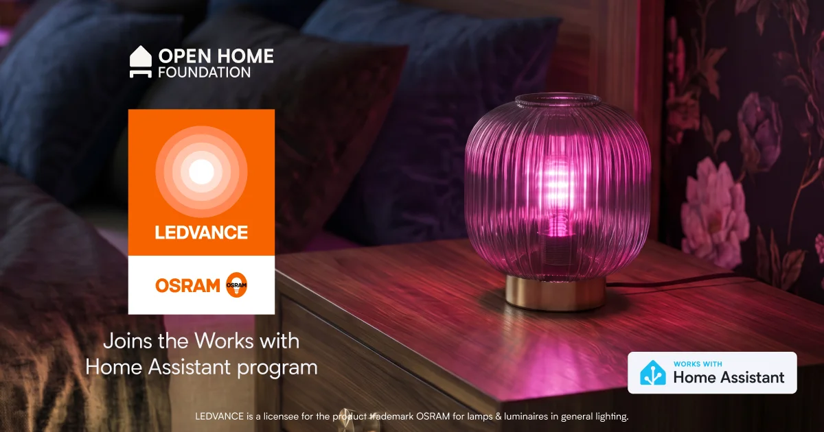 LEDVANCE tilslutter sig Works with Home Assistant med 116 enheder