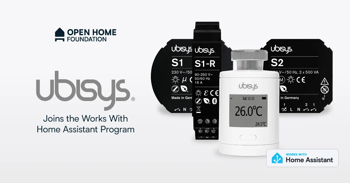Ubisys' Zigbee-enheder certificeret til Works with Home Assistant