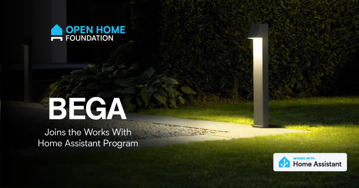 BEGA tilslutter sig Works with Home Assistant med Zigbee-belysning