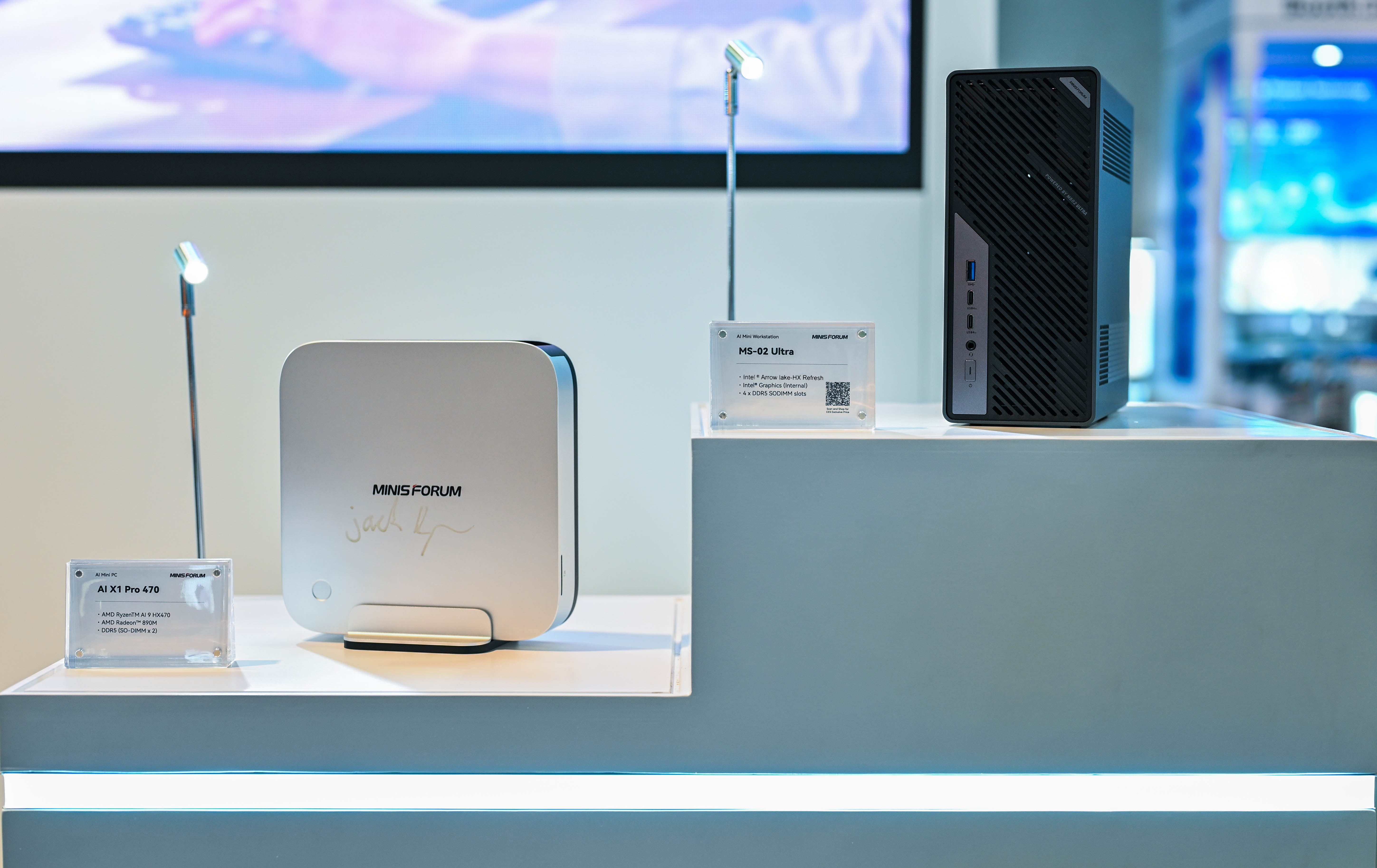 MINISFORUM viser AI X1 Pro-470 og MS-02 Ultra på CES 2026