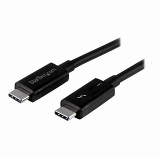 0.5m Thunderbolt 3 (40Gbps) USB C Cable / Thunderbolt and USB0.5m Sort