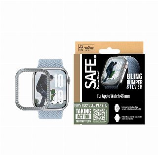 SAFE by PanzerGlass Bling Bumper Silver Apple Watch Series 10 | 46mm
