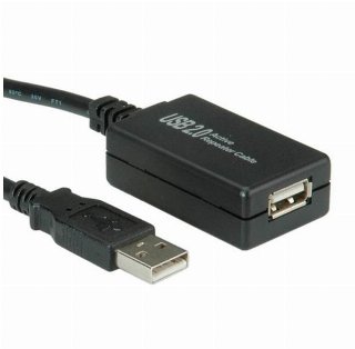 Value USB 2 aktiv forlængerkabel 12m