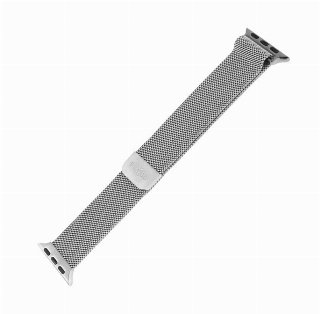 FIXED Mesh metal rem til Apple Watch 42/44/45/49mm Sølv.