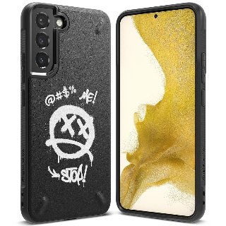 Ringke  Onyx Design Rugged Case Cover for Samsung Galaxy S22+ (S22 Plus) Black (Graffiti) ()