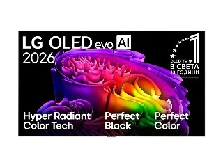 LG 55" Fladskærms TV 4K Dolby Vision OLED55G61LW G6 Series - OLED TV - OLED evo AI - Smart TV