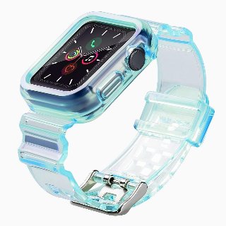 Hurtel Silicone Band Strap Bracelet Case Strap Light Set for Apple Watch 42mm