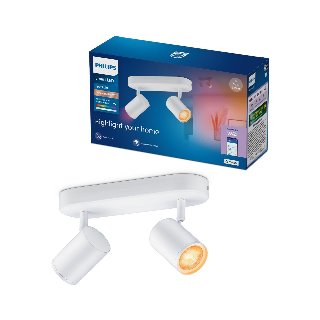 Philips Smart Lighting Smart spotlampe x2, hvid