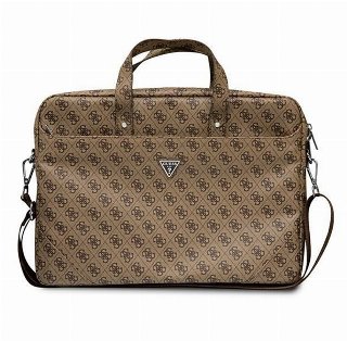 GUESS Saffiano 4G Triangle Logo bag for a 16'' laptop