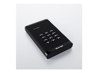 Istorage diskAshur3 HDD 256-bit 4TB Sort - Harddisk - ekstern (bærbar)