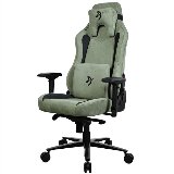 Arozzi Vernazza Supersoft Fabric - Stol - ergonomisk - armstøtter - vippe - drejeled - Skovgrøn