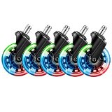 L33T 3" Universal Rubber Caster