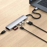 Satechi 7-in-1 USB-C Multiport Adapter med Ethernet USB-C