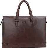 Milano Taske15.6" Ægte læder Brun