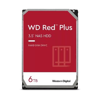 WD Red Plus 6TB 3.5" 5400r/min SATA 6.0 Gbit/s HDD - 6 TB - 5400