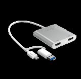 JCA365-N USB-C to Dual HDMI Multi-Monitor Adapter