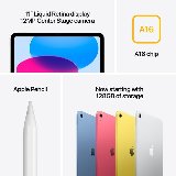 Apple iPad 11th gen (2025) Wi-Fi 11" Apple A16 128GB Gul - Tablet