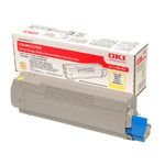 OKI 43381905 Gul Lasertoner Original - Tonerpatron