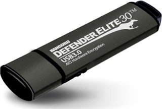 Kanguru Defender Elite30 128GB USB-A Sort