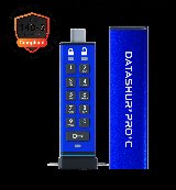 Istorage datAshur PRO+C 128GB USB-C Blå - USB flashdrive