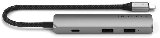 Satechi 4-i-1 USB-C Slim Multiport-adapter