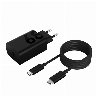 68w USB-C Wall ChargerSort - Strømforsyningsadapter
