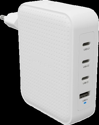 HyperJuice 145W USB-C GaN 4 PortsHvid