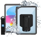 Waterproof CaseiPad 10th gen, iPad 11th gen Sort - Beskyttende vandtæt etui til tablet
