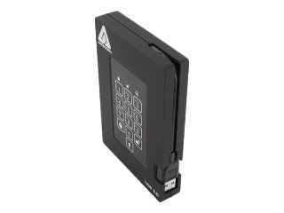 Apricorn Padlock fortress 2TB SSD USB-A Sort