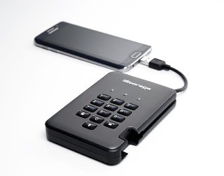 Istorage Diskashur PRO2 SSD 256-BIT 1TB FIPS Certified USB-A Sort