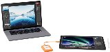LaCie Mini Rugged SSD 1TB USB-C Grå, Orange - Solid state-drev - ekstern (bærbar)