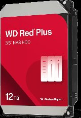 WD Red Plus 12TB 3.5" 7200r/min SATA 6.0 Gbit/s HDD - 12 TB - 7200