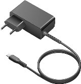 USB-C Power Adapter 27W PD1.8m Sort