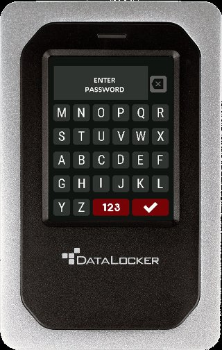 Datalocker DL4 2TB ESSD USB-C Aluminium, Sort