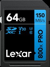 Lexar Professional 800x Pro 64GB SDXC UHS-I - Flashhukommelseskort