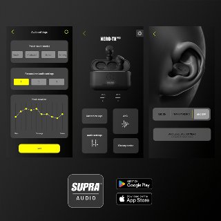 SUPRA NERO-TX2 In-ear Mil-STD, NATO, DEF-STAN Hvid