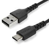 StarTech.com RUSB2AC2MB USB-kabel USB 2.0 2 m USB A USB C 0,48 Gbit/sek. 60 W Sort2m USB-A USB-C Sort