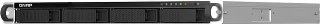 Qnap Ts-464u-rp Nas Stativ (1u) Intel® Celeron® N5095 8 Gb Ddr4 0 Tb Qnap Turbo System Aluminium, Sort