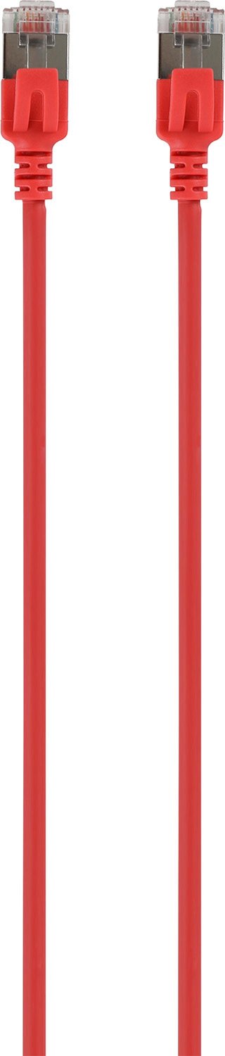 Prokord Slim Network cable / Patch cord LSZH RJ-45 Cat 6A 0.5m Rød
