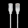 Ubiquiti Ultra-thin Braided Shielded RJ-45 Cat 6A 5m Gennemsigtig, Hvid