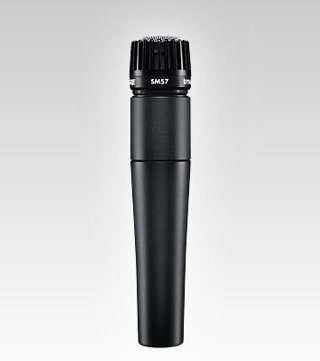 Shure SM57 Mikrofon Kabling -54.5dBV/Pascal Sort