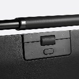 Contour Design RollerMouse Pro Regular RF Wireless + Bluetooth + USB-A Rullestav Sort - Centreret mus - Trådløs - Mekanisk