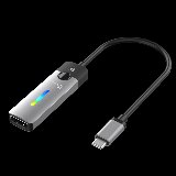 JCA157-N USB-C to HDMI 2.1 8K Adapter0.1m USB-C HDMI Grå, Sort