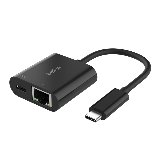 USB-C to Ethernet + Charge Adapter 100WUSB-C 3.2 Gen 1 (3.1 Gen 1) - Netværksadapter