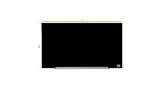 Nobo Impression Pro magnetisk whiteboard glastavle 31" 68x38 cm Sort
