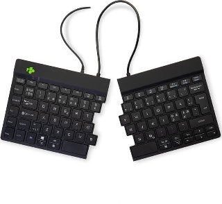 Split ErgonomicLedningsført Nordisk Tastatur