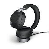 Jabra Evolve2 85 incl Charging Stand Stereo USB-A UC Sort - Headset - Bluetooth - trådløs - 3,5 mm jackstik