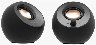 Pebble V3 SpeakersSort - Højttalere - til PC - 2.0-kanal