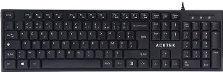 Wired Slim Keyboard Iso-azerty FrLedningsført Belgisk, Fransk