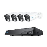 NVS8-8MB4 Security System 8Ch NRV + 4x P330 4K PoE Kamera